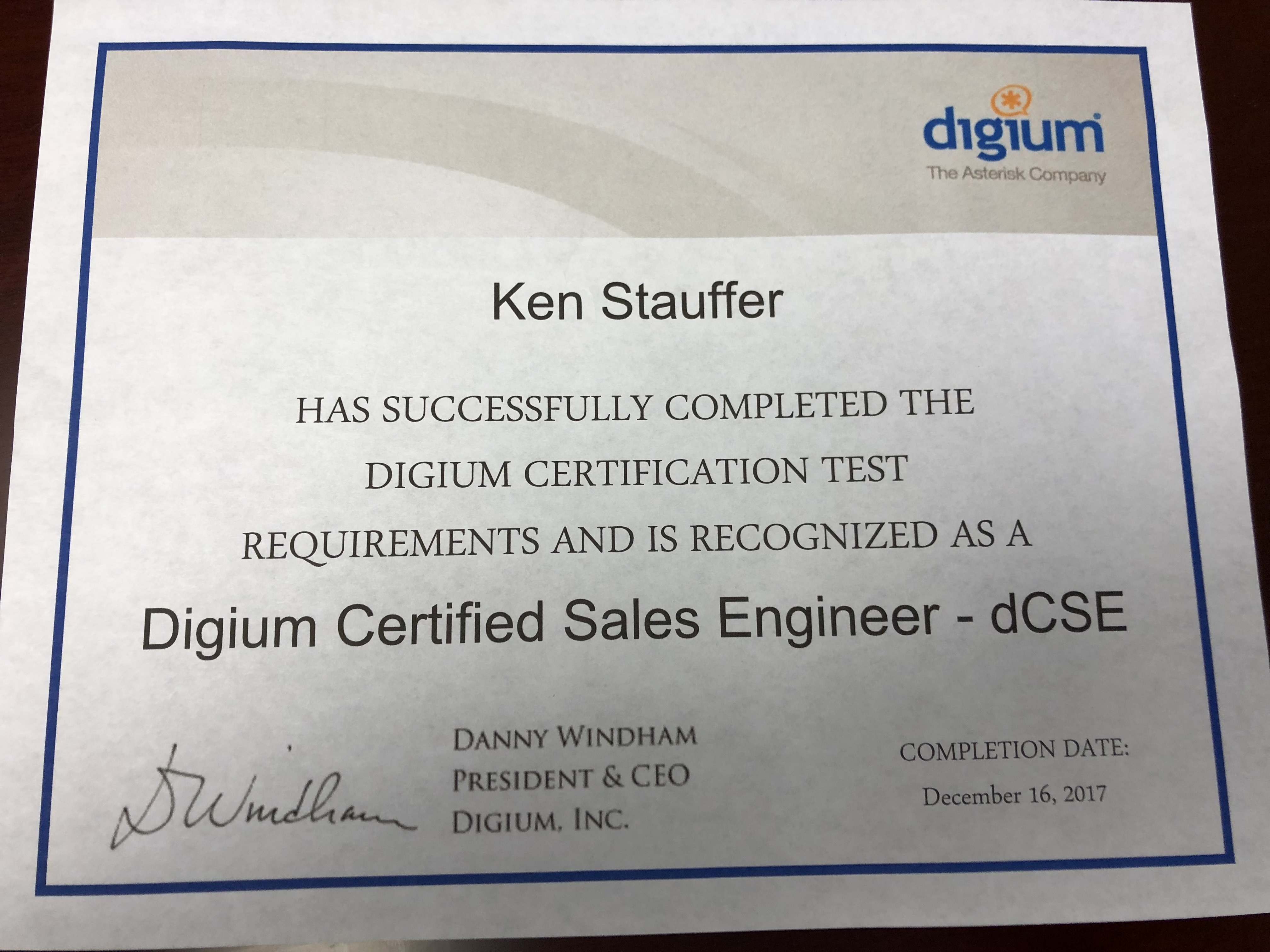 Stauffer Technologies, Digium Titanium partners